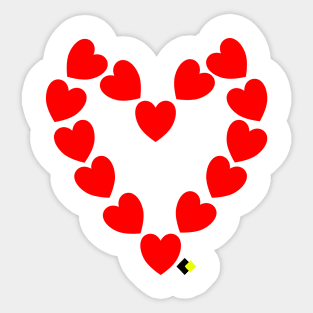 HEARTS OF HEART Sticker